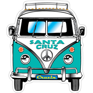 OK4 Santa Cruz Bus Front View mini (0196 00152 01) Sticker