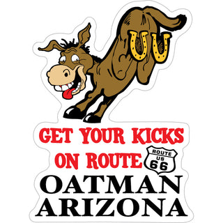 Oatman  Arizona   Kicking Donkey Sticker