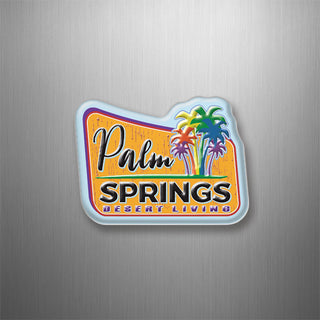 Palm Springs   Retro Sign Desert Living 3D Magnet