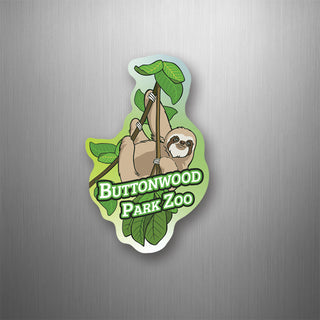 Buttonwood Park Zoo Sloth   flexible magnet Flexible Magnet