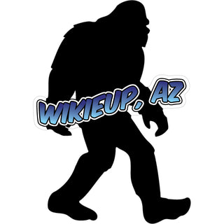 Wikieup AZ Bigfoot Silhouette Sticker