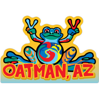 OK4 Oatman AZ Peace Frog Sticker