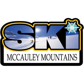 McCauley Mountains   Ski Photo Sticker
