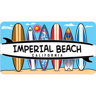 Imperial Beach  California   6 Surfboards Sticker