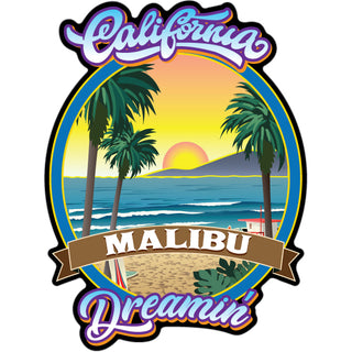 Malibu  CA   California Dreamin Sticker