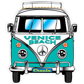 OK4 Venice Beach Bus Front View Sticker
