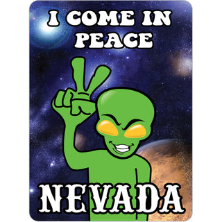 Nevada   Peace Alien Sticker