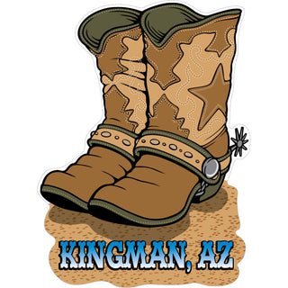 Kingman Cowboy Boots Sticker