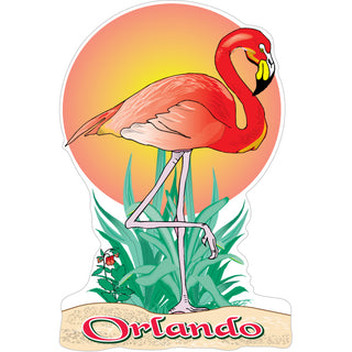 OK4 Orlando  FL Flamingo Sunset Sticker