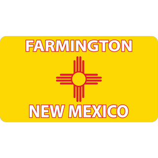 Farmington  NM   New Mexico Flag Sticker