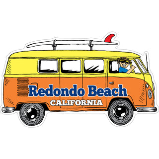 Redondo Beach CA BUS VAN SIDE VIEW Sticker
