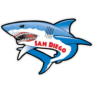 San Diego   Shark Full View Sticker