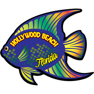 OK3 Hollywood Beach FL Tropical Fish Sticker