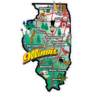 Illinois   50 States Sticker
