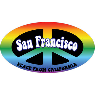 San Francisco   Tie Dye Peace Sticker