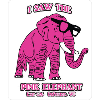 GP T XBS219 PE Pink Elephant Custom Vert Sticker