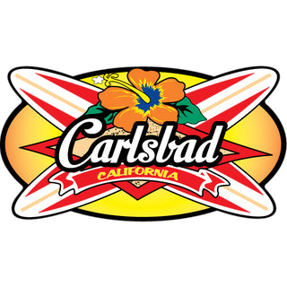 Carlsbad Crossing Surfboards Sticker