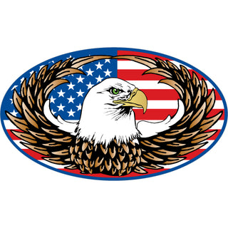 Novelty   Patriotic Eagle Eagle with Wings Sticker