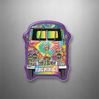 Pine Mountain  GA Road Trippin Tie Dye Bus 3D Magnet