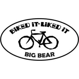 Big Bear Biked It Liked It Sticker