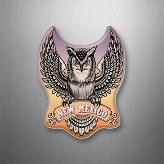 New Mexico Spread Wings Owl 3D Magnet