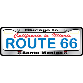 Route 66   Route 66 License Plate Sticker