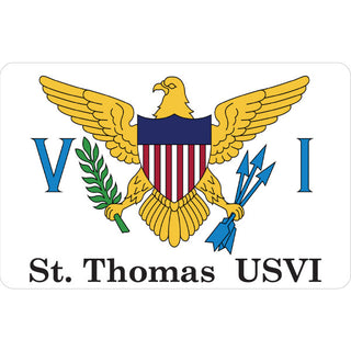 St. Thomas USVI Flag Sticker