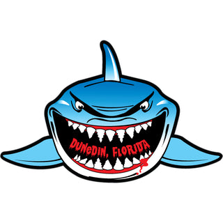Dunedin  FL Shark Front View Sticker