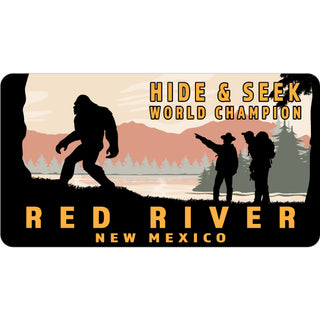 Red River  New Mexico   Bigfoot Hide & Seek Landscape Sticker