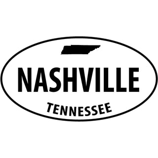 Nashville Euro Oval mini Sticker