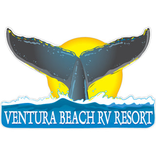 VENTURA BEACH RV RESORT WHALE TAIL Sticker