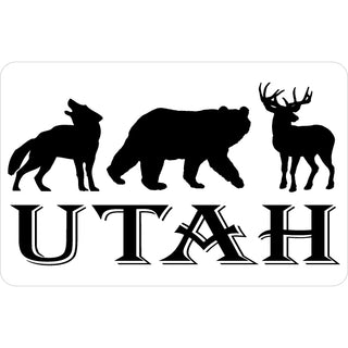 Utah   3 Animals Sticker