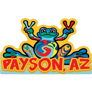 Payson Arizona Peace Frog Sticker
