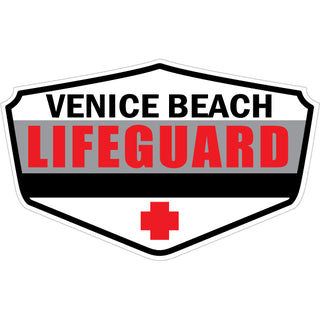 Venice Beach   Lifeguard Shield Sticker