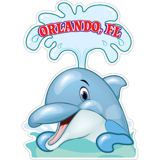 OK4 Orlando  FL Dolphin Looking Over Sticker