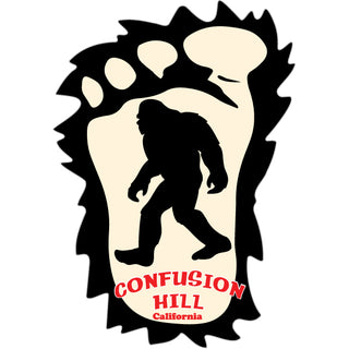 Confusion Hill Gift Shop   Big Foot In Big Furry Foot Sticker