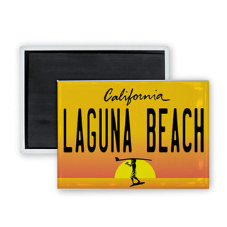 Laguna Beach California   Endless Summer License Plate Rectangle Badge Magnet