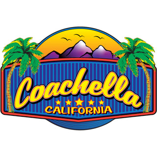 Coachella with Purple Mountains Sticker