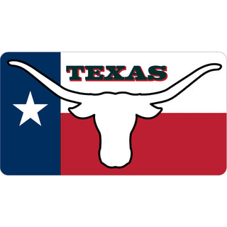 Texas   Longhorn Flag Sticker