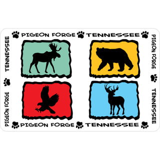 Pigeon Forge  Tennessee   Mountain Animal Silhouettes Sticker
