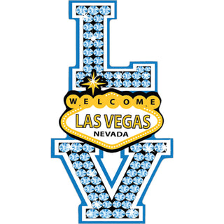 Las Vegas  NV   LV Diamond & Welcome Sign Sticker