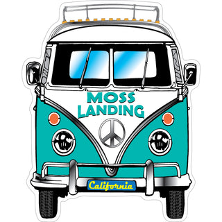 Moss Landing   Bus Front View Sticker