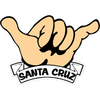 Santa Cruz   Hang Loose Hand Sticker