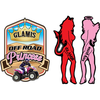 Glamis   Off Road Princess & Devil Angel Girls Sticker