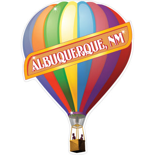 Albuquerque NM   Single Hot Air Balloon Sticker