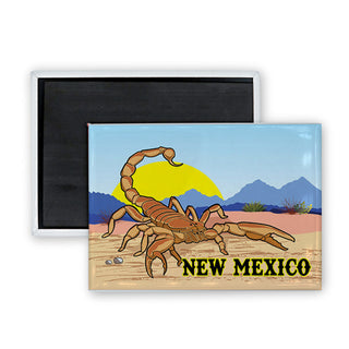 New Mexico   Scorpion Rectangle Badge Magnet