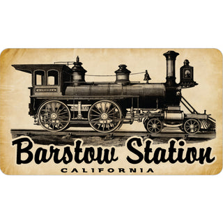 Barstow  CA   Parchment Steam Engine Sticker