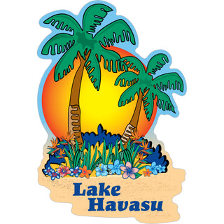 Lake Havasu  Arizona   Palm Sunset Sticker