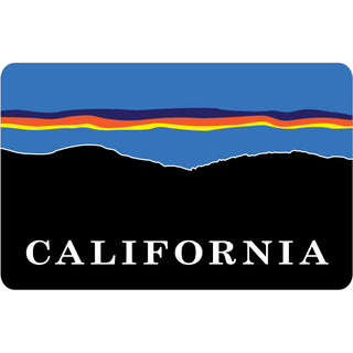 California Stylized Sunest Sticker