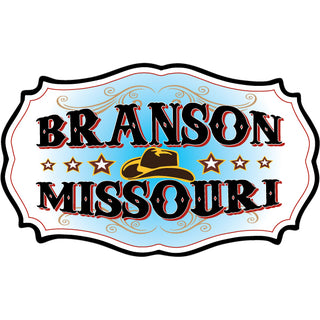 OK3 Branson Hat and Shaped Buckle Design Sticker